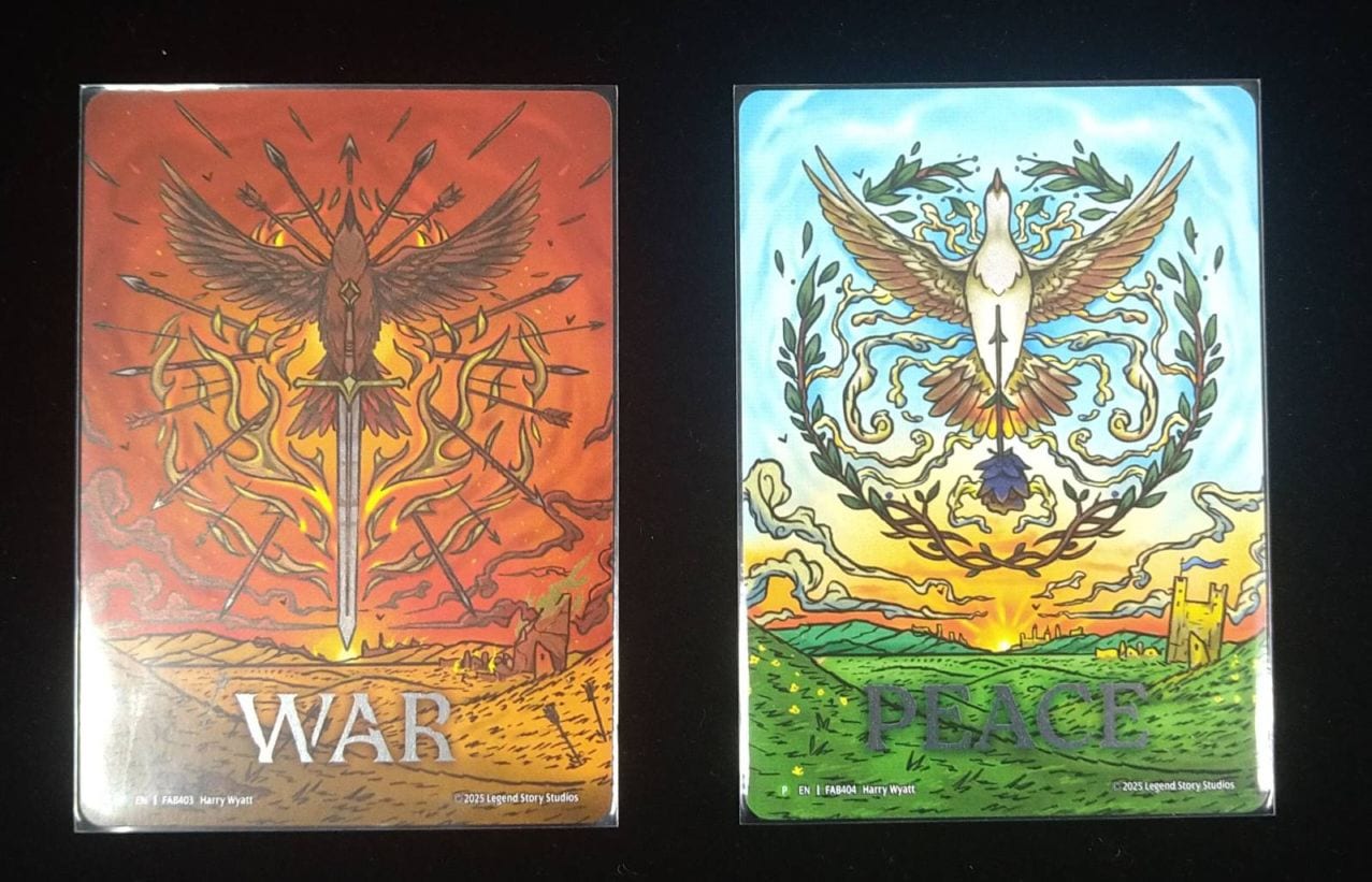 EN】《Cold Foil》[Generic] War (トークン)「P」〔FAB403〕＆【EN