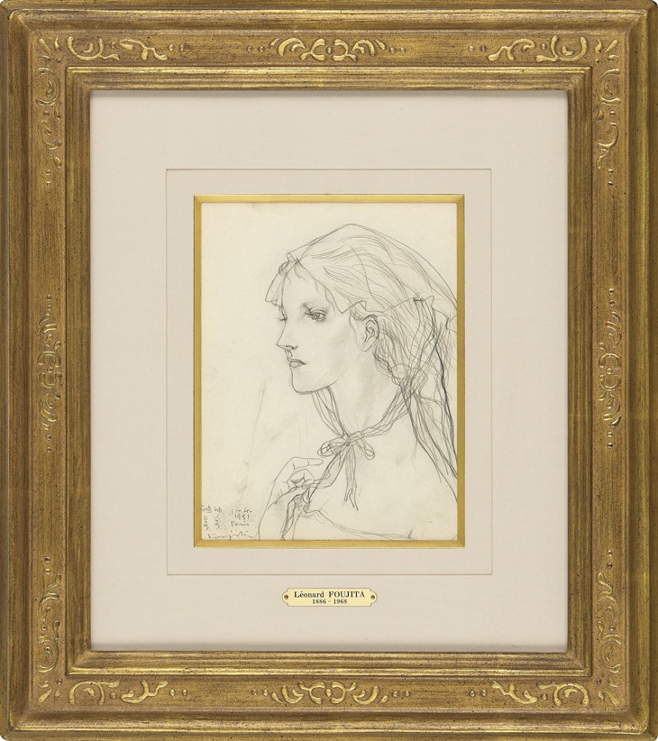 藤田嗣治 「婦人像（若い女の横顔）」 | | アトリエ・ブランカ