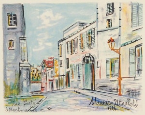 モーリス・ユトリロ 「サクレ・クール寺院とムーラン・ド・ラ