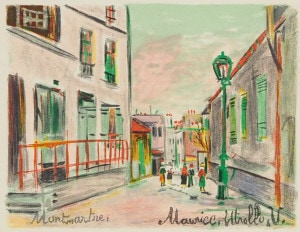 モーリス・ユトリロ 「冬のモン・スニ通り」 | | アトリエ・ブランカ