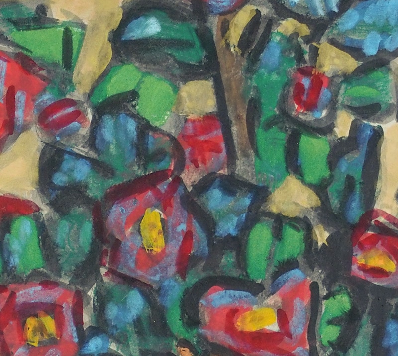 梅原龍三郎 「椿（青磁瓶）」 | | アトリエ・ブランカ