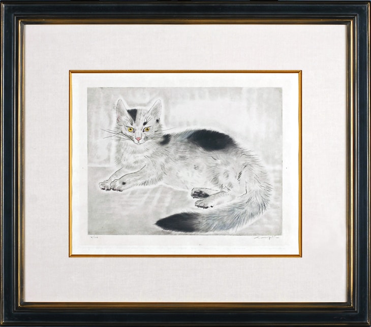 藤田嗣治 「横たわる猫」 | | アトリエ・ブランカ