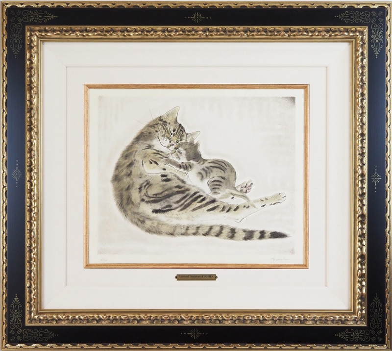 藤田嗣治 「眠る親子猫」 | | アトリエ・ブランカ