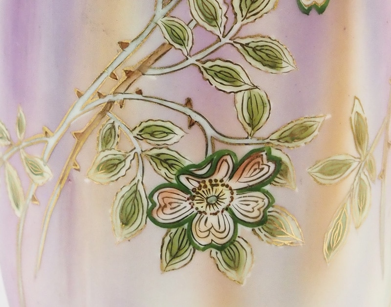 オールドノリタケ 「花文金盛両耳花瓶」 | | アトリエ・ブランカ