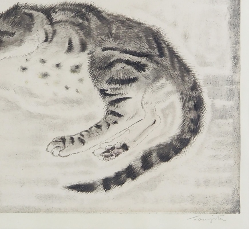 藤田嗣治 「眠る猫」 | | アトリエ・ブランカ