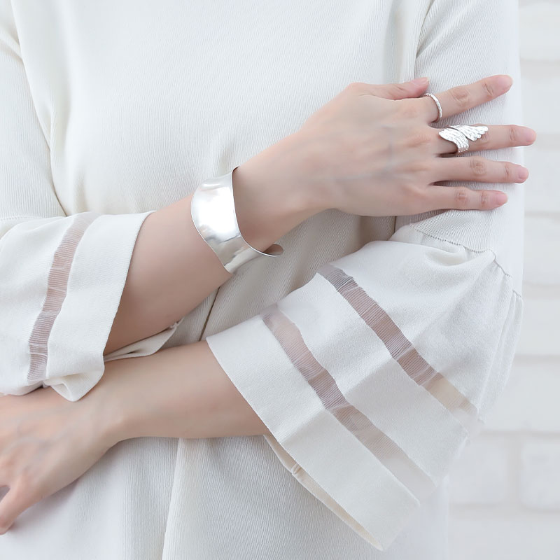 バングル レディース 太め シルバー カレン族 カレン シルバー925 より