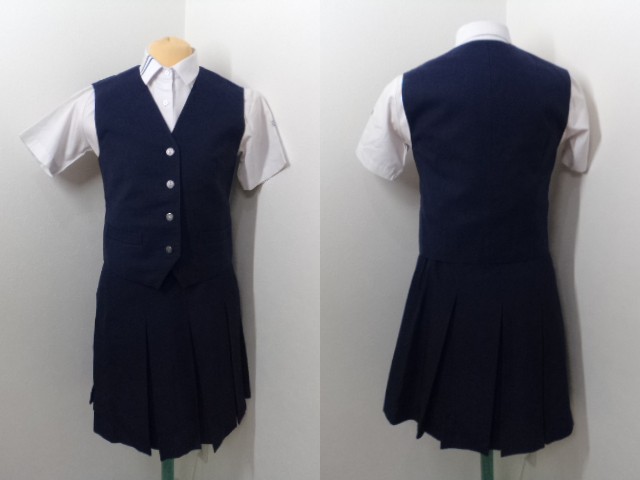b88 愛知 瀬戸高校 夏服上下セット 旧モデル ブラウス+スカート+ベスト