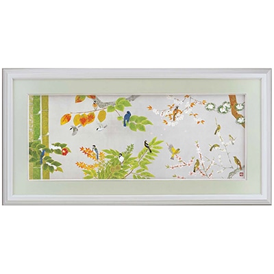 上村淳之 「四季花鳥図」 額装｜エンディショップ【公式通販】