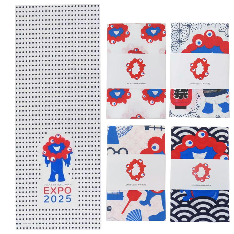 万博 ミャクミャク 手ぬぐい 2025大阪関西万博 デザイン 公式 グッズ