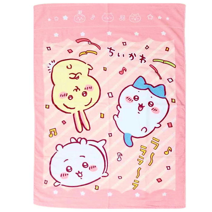 お昼寝ケット ちいかわ ハッピーな毎日 子供用 タオルケット 丸眞 85
