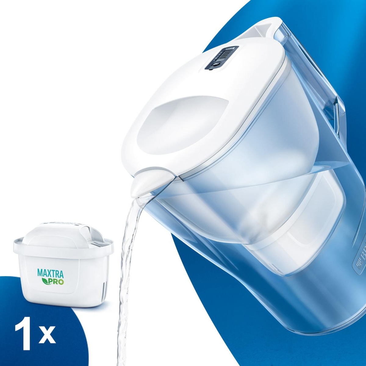 送料無料】ブリタ BRITA ポット型浄水器 リクエリ カートリッジ2個付