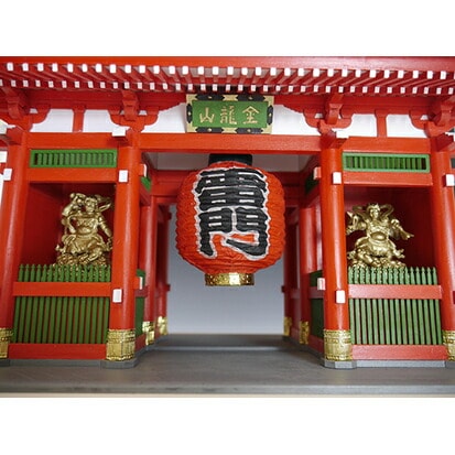 送料無料】ウッディジョー 木製建築模型 1/50 浅草寺 雷門 | アート