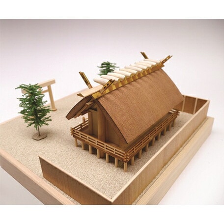 送料無料】ウッディジョー 木製建築模型 1/150 神明造り 神社 | アート