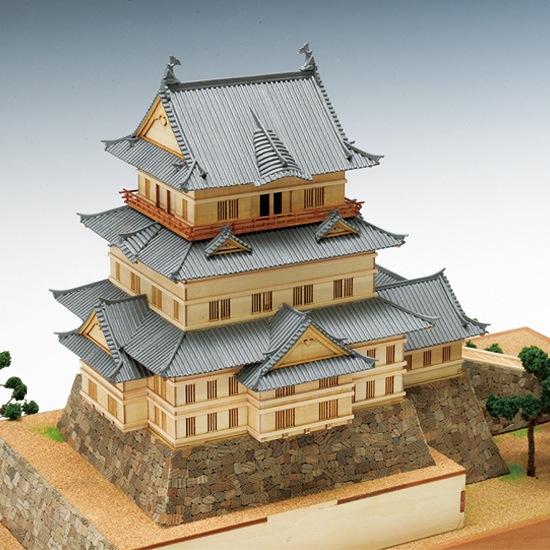 送料無料】ウッディジョー 木製建築模型 1/150 小田原城 | アート