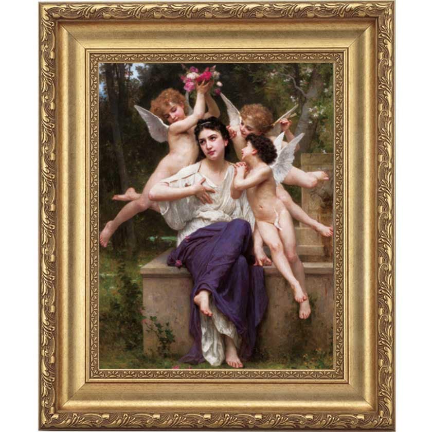 春の夢』 ブグロー 4号 立体複製名画 額装付 【ポイント5％還元中