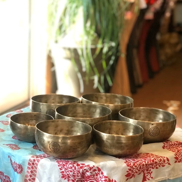 シンギングボウル／フルムーンボウル・7メタル【7個セット】チャクラ