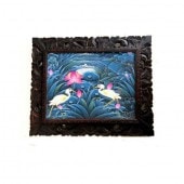 バリ絵画 プンゴセカン ハイビスカスとバリスターリング／【ジャラック