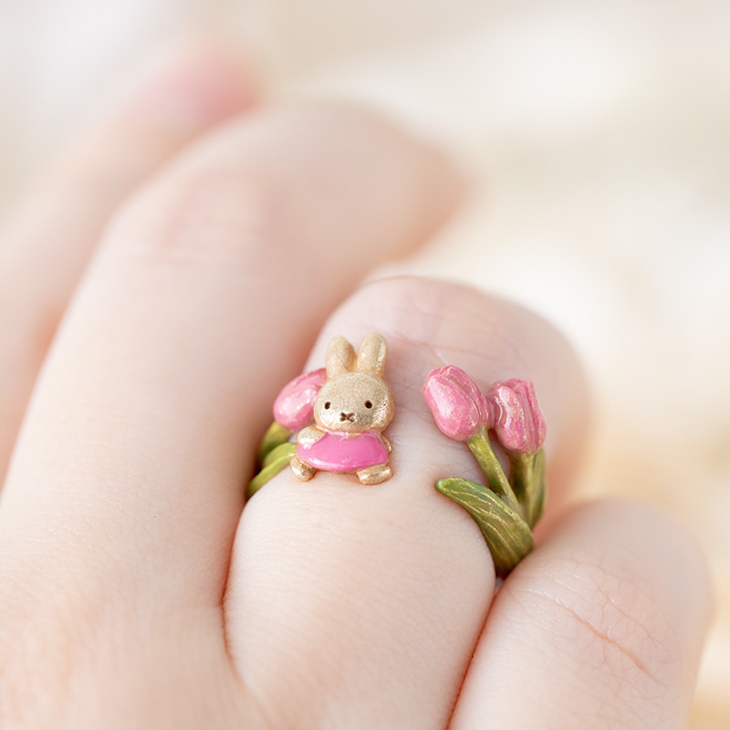 Flower Miffy パルナートポックコラボ フラワーリング チューリップ