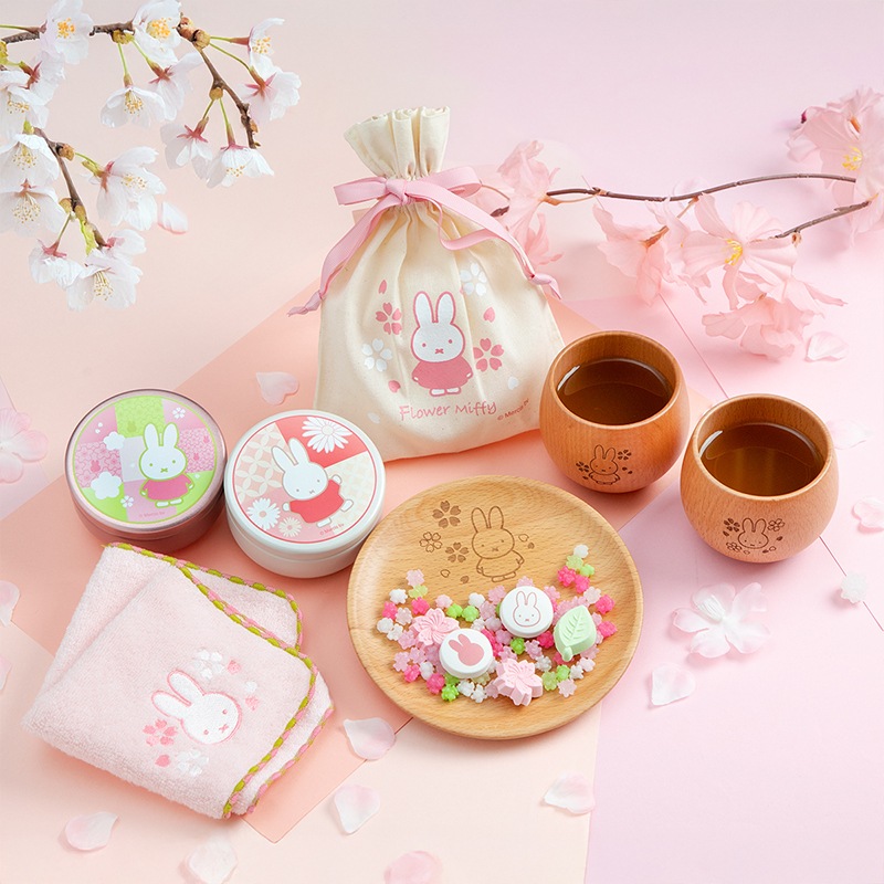 Flower Miffy はないろらむね・金平糖＆ミニタオル アートフラワー