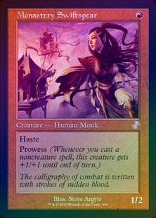 FOIL】【英】僧院の速槍/Monastery Swiftspear[赤BS]【TSR-BS