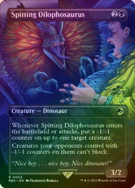 FOIL】【英】毒吐きディロフォサウルス/Spitting Dilophosaurus[黒R