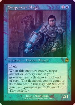 FOIL】【英】瞬唱の魔道士/Snapcaster Mage[青R]【INR】[旧枠