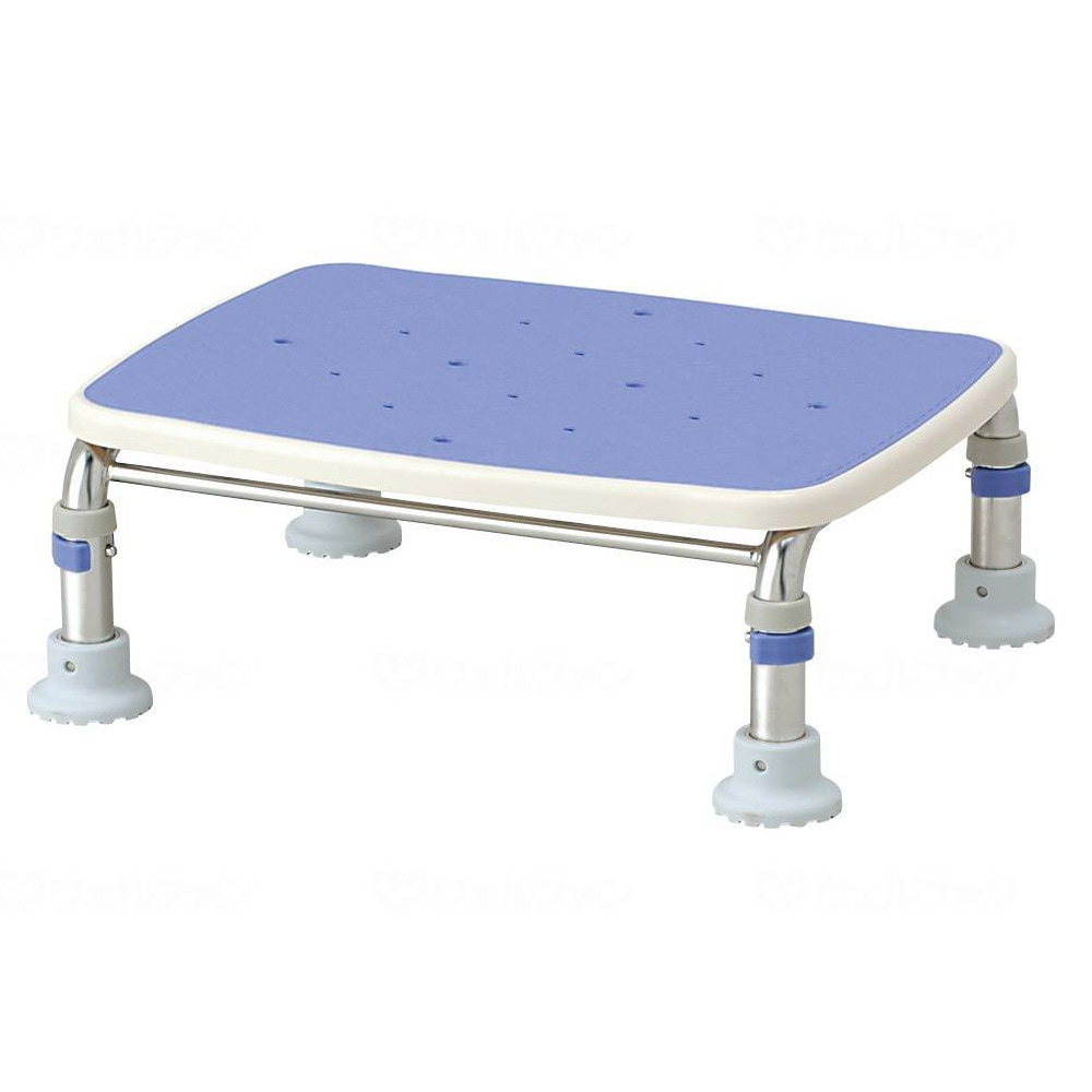 超売れ筋】ステンレス製浴槽台R “あしぴた” ミニ 高さ12～15cm ブルー