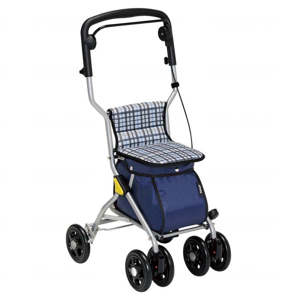 ルミド チェックブラック ｜ シルバーカー・歩行器,シルバーカー