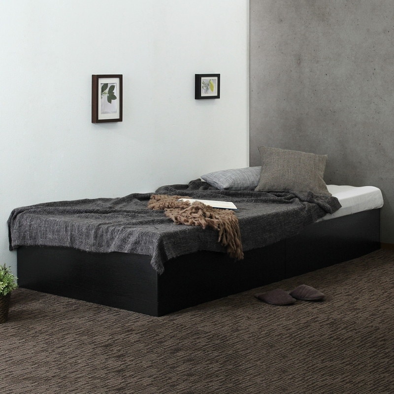 シングル】大容量収納ヘッドレスベッド/コフレ【coffret】｜ベッド