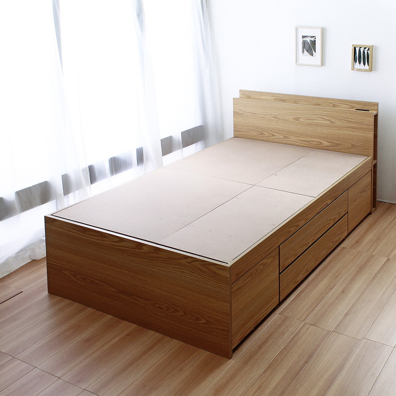 セミダブル】大容量収納 チェストベッド/オムニア【OMNIA】｜ベッド