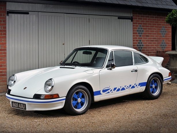 1/43 ポルシェ 73カレラ カレラ 白 青 ホワイト ブルー Porsche 911