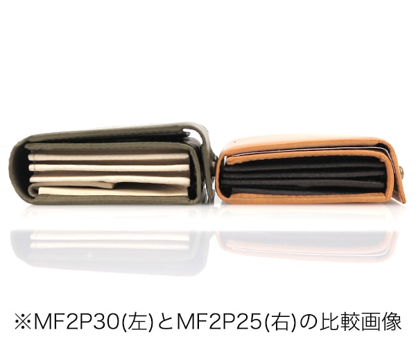 エムピウ m+ ミッレフォッリエ 2P25 ミニ財布 （カラー：タバコ×チョコ