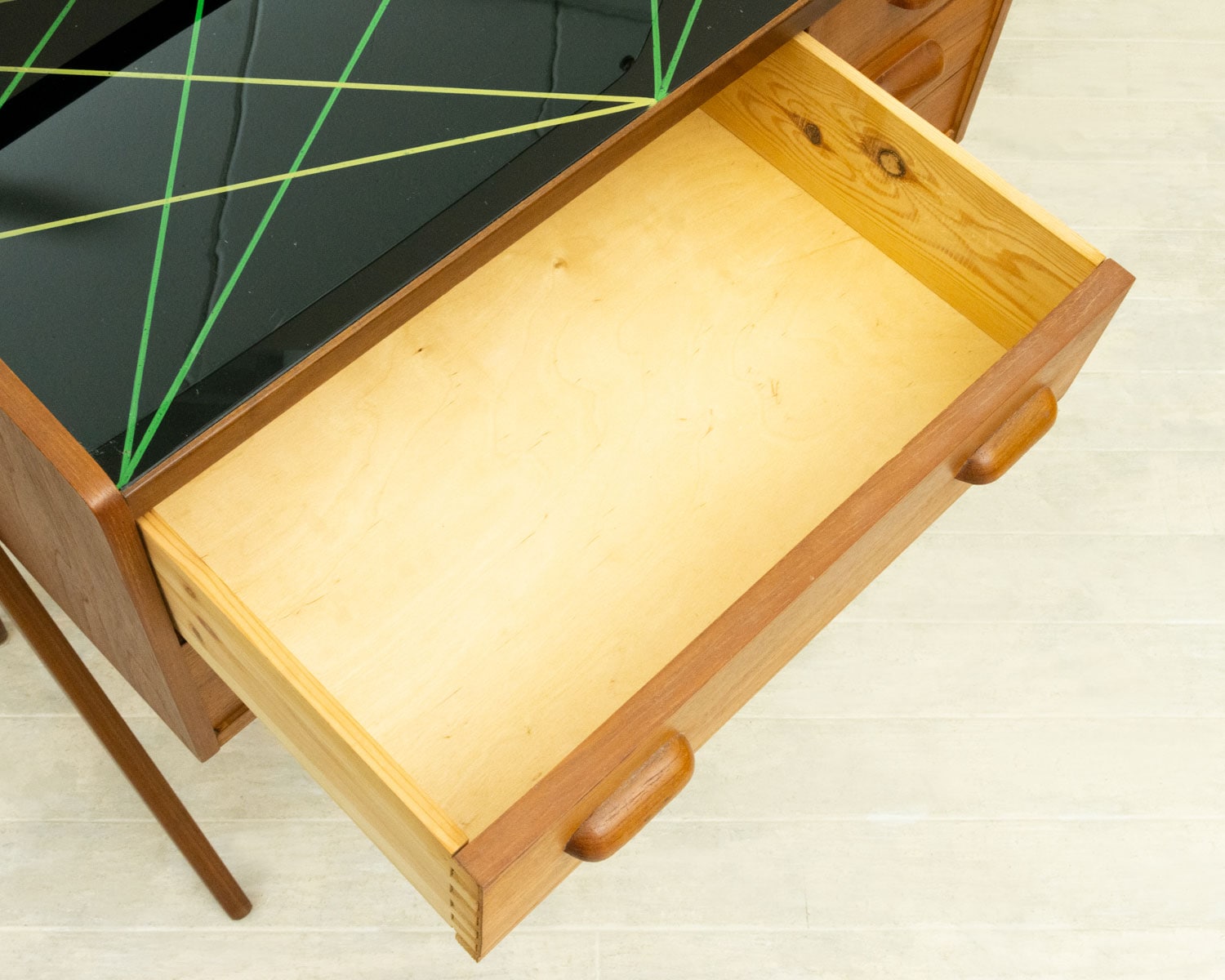 ドレッサー チェスト チーク ミラー 北欧ビンテージ家具CLOVERKY