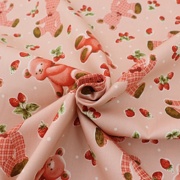 生地 オックスプリント テディベア柄 DR11610-2 | 手芸センター