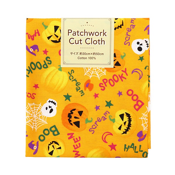 生地 ハロウィンパッチカット 【30×50cmカットクロス】 1A～C | 手芸