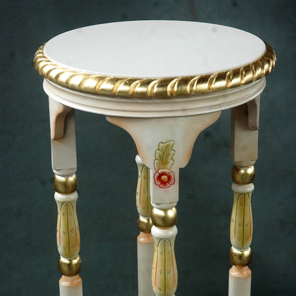 ロココ調 rococo 花台 m001 マホガニー材使用|アンティーク調家具