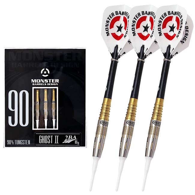 激レア【モンスター】ゴースト 2BA タングステン90% ポリッシュ 送料込み 中古 Used】 ダーツ バレル MONSTER GHOST2 SLEEK モンスター ゴースト