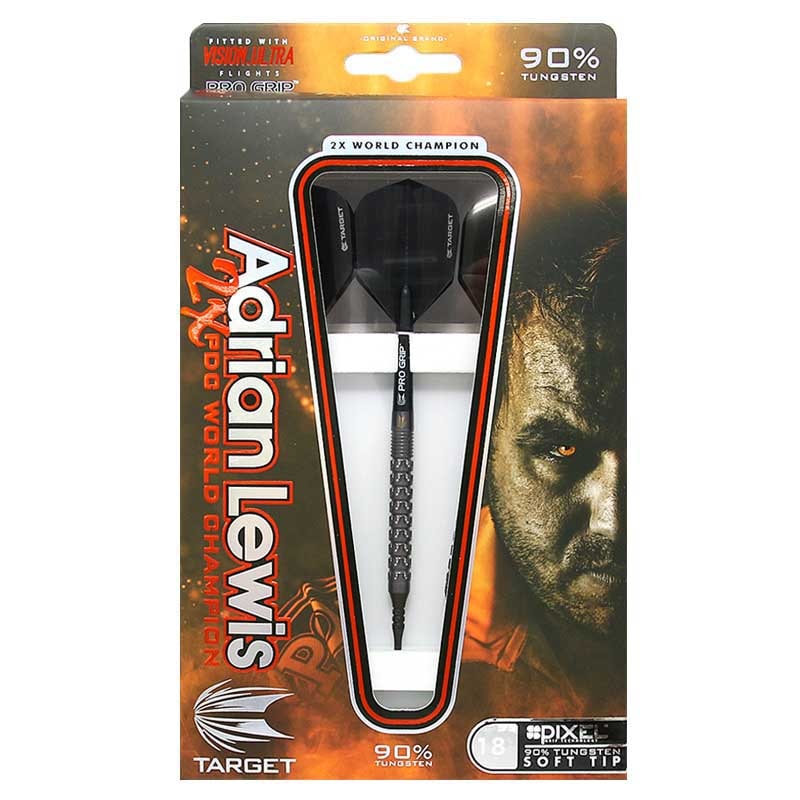 美品 TARGET Adrian Lewis ソフトダーツ サイン入り Target】JACKPOT JP EDITION ジャックポットJPエディション Adrian