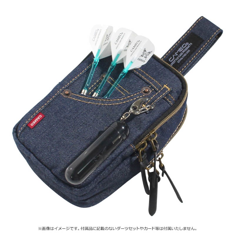 JOKER D ダーツケース カメオ コラボ デニム ダーツケース【カメオ】ブレスラー デニム｜ダーツ用品はエスダーツ