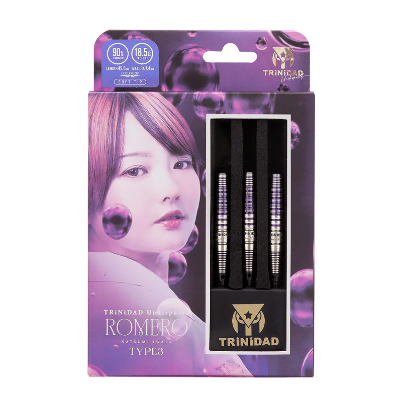 ROMERO TYPE3。 岩田 夏海選手 3rdモデル。 ダーツ > ハードダーツ > ブランド【タ行】 > トリニダード > TRiNiDAD