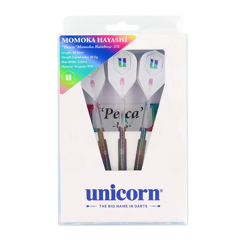 【ユニコーン】 林桃加モデル ペスカ レインボー US 20g ダーツ > ソフトダーツ > ブランド【ヤ行】 > ユニコーン > unicorn