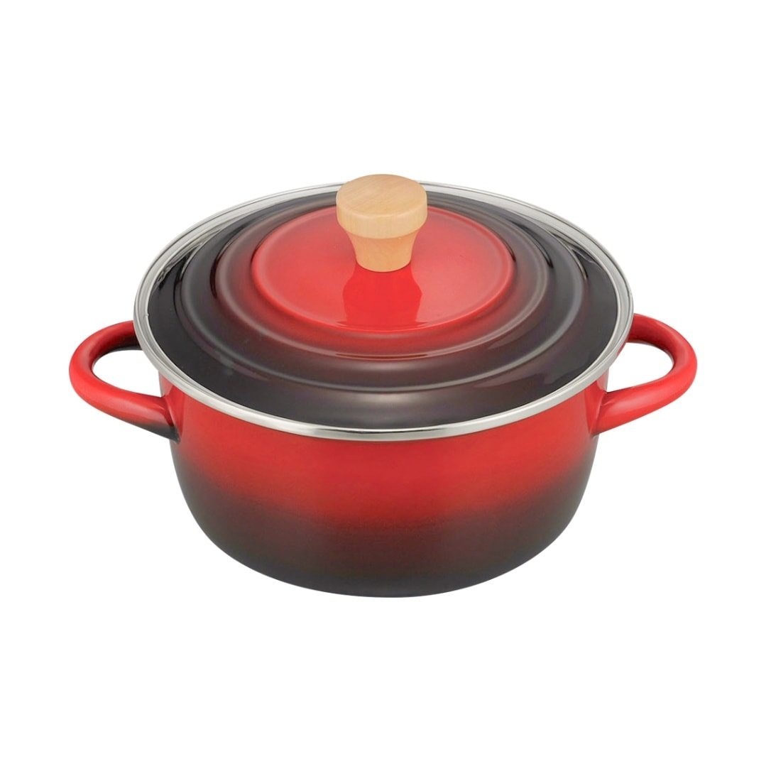 ルバーニ ホーロー両手鍋20cm