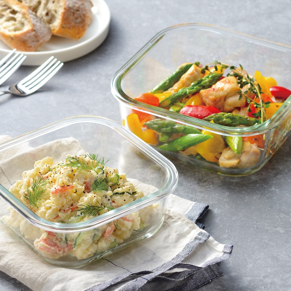 レッシュ 耐熱ガラス保存容器