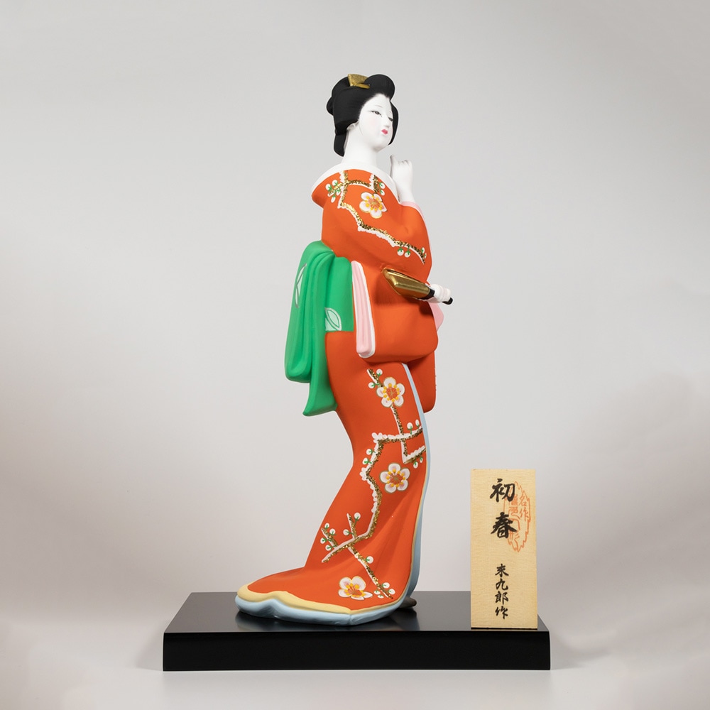 芸者博多人形 初春・赤 末九郎作 | 工芸品,博多人形 | 日本各地の工芸