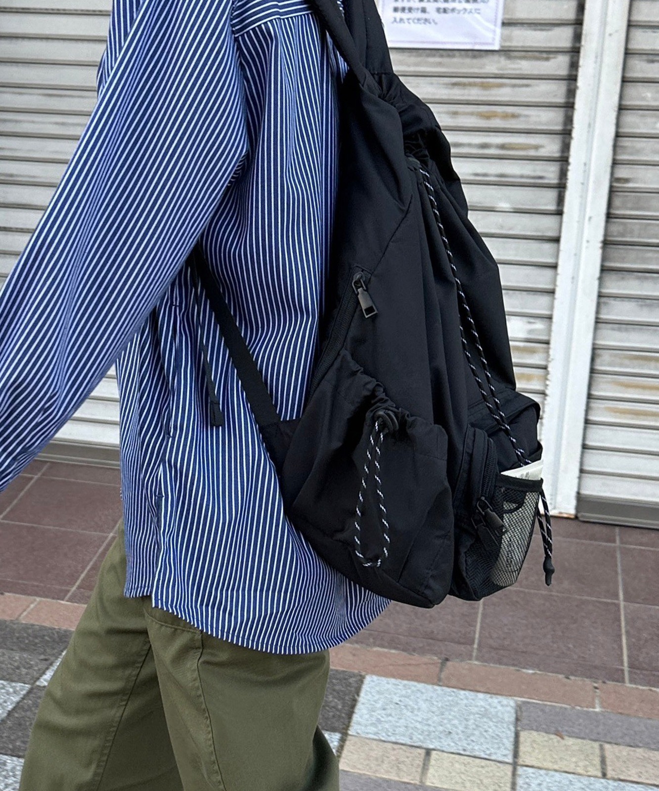 DEVICE × mikaコラボ 】 Rename ナイロン パラコード 巾着 ドロスト