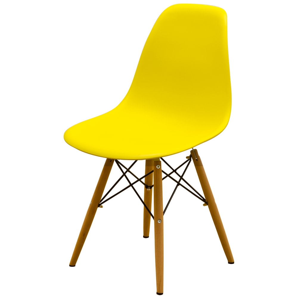 イームズ DSW イエロー シェルチェア ダイニングチェア サイドシェル