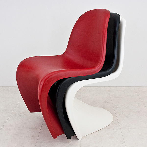 パントンチェア ブルー つやなし ヴェルナー・パントン 椅子