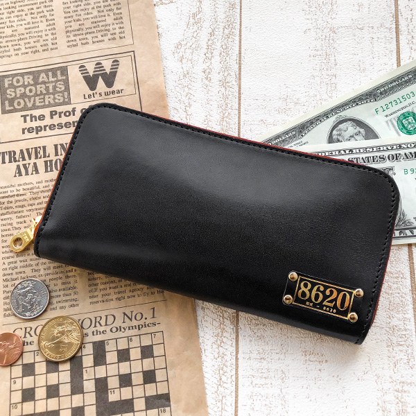 まいてつ ハチロク ラウンドファスナー本革ウォレット【在庫あり