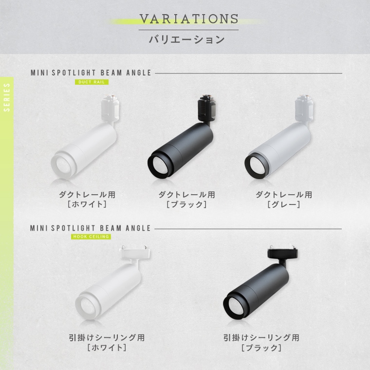 エジソンスマート ミニスポットライト ブラック ダクトレール用 RST