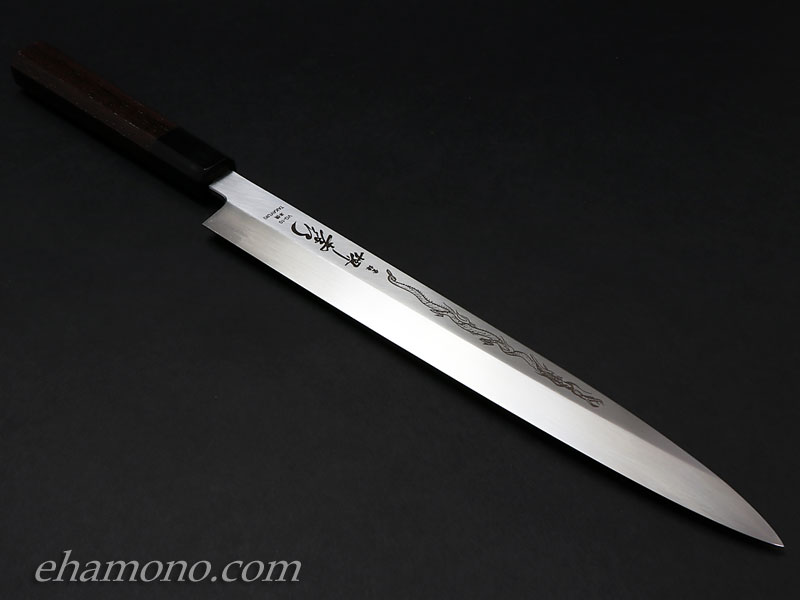 堺孝行 V金10号（VG10）本焼 柳刃包丁270 龍入